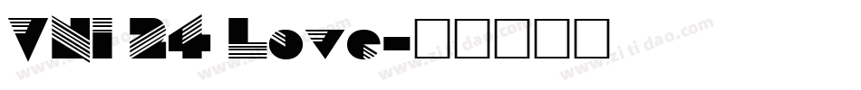 VNI 24 Love字体转换